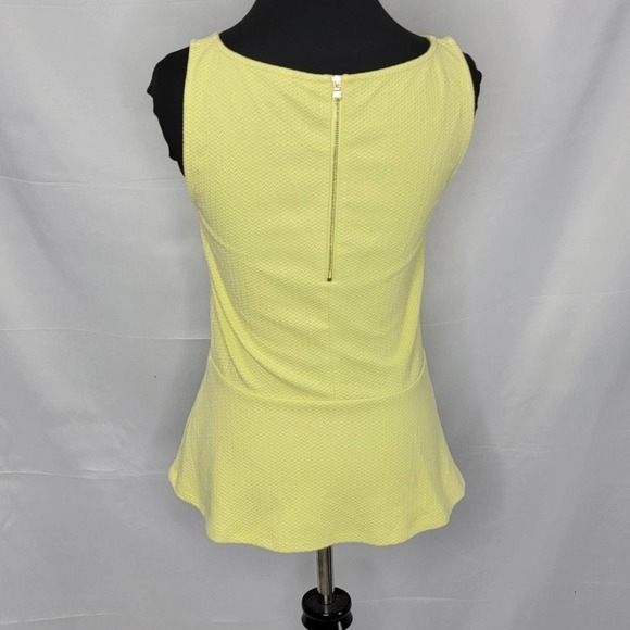 ANN Taylor Neon Yellow Tank with Flair Waist - Picture 5 of 12